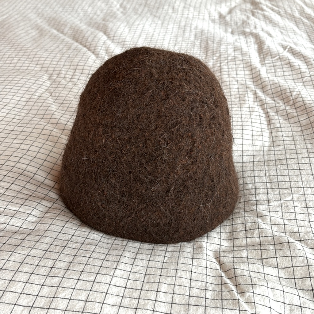 Vintage Chanel Boiled Wool Cloche Hat